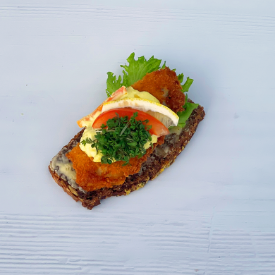 Håndmad med fiskefilet  bestil gerne 2 dage i forvejen 