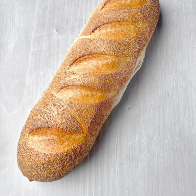 Stort franskbrød med birkes