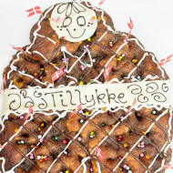 Lille brunsviger kagemand m/glasur, 10 pers. (Afh. efter kl. 10.00)