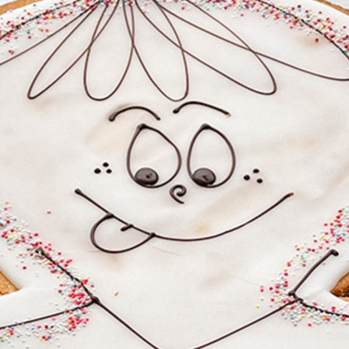 Hindbærsnitte kagemand/kone, 15 pers. (Afh. efter kl. 10.00)