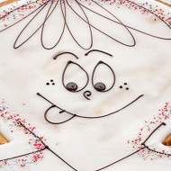 Hindbærsnitte kagemand ca. 20 personer