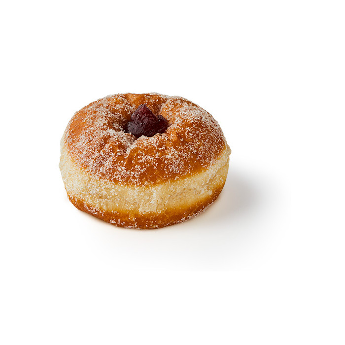 Berliner med hindbær