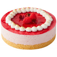 Cheesecake med hindbær Cheesecake med hindbær