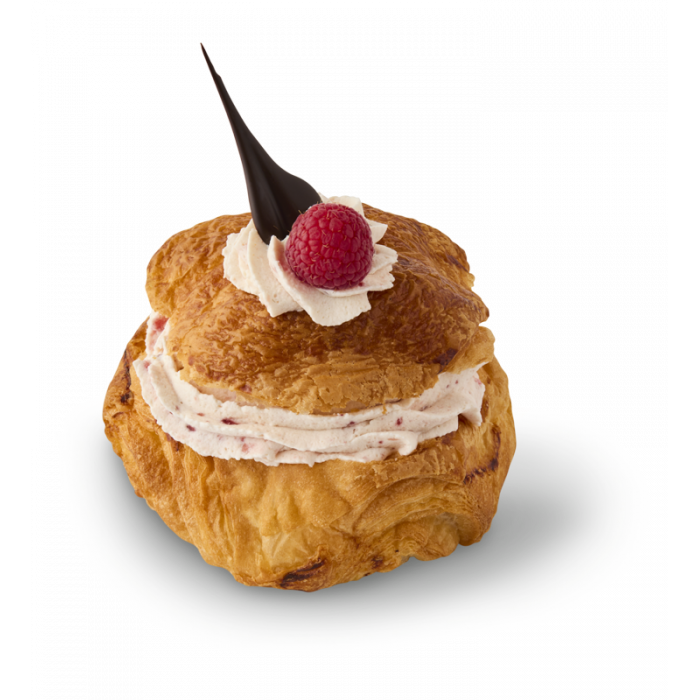  Fastelavnsbolle med hindbærcreme