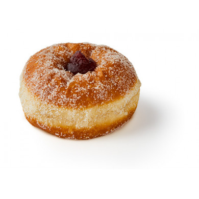 Berliner med hindbær