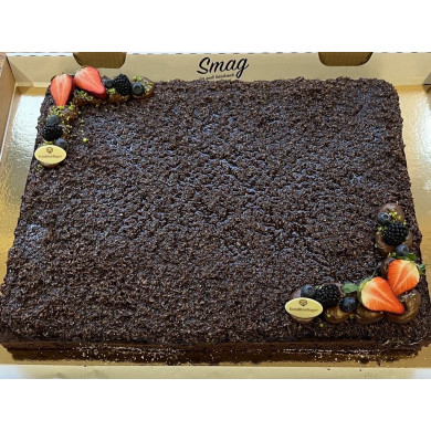 Hel Plade Chokoladekage 50 personer