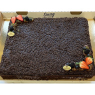 Hel Plade Chokoladekage 50 personer