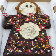  Kagemand/kone i chokoladekage