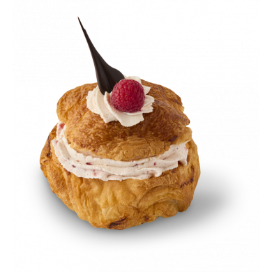  Fastelavnsbolle med hindbærcreme