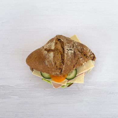 Sandwich m. skinke & ost