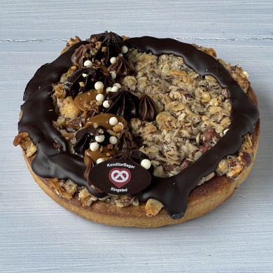 Nødde karamel tærte