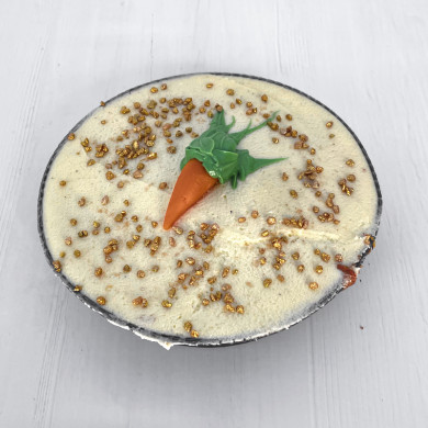 Gulerodskage  Med Cheesetopping