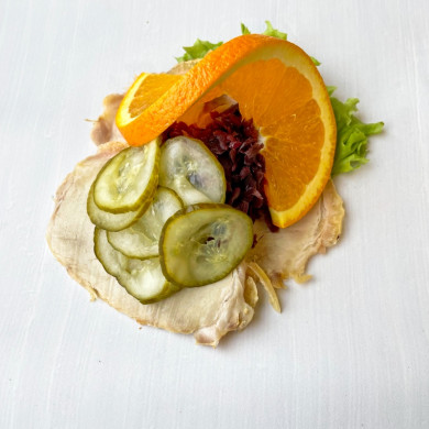 Højt belagt smørrebrød m. steg-Bestilles 2 dage før