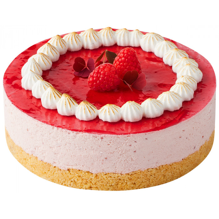 Cheesecake med hindbær