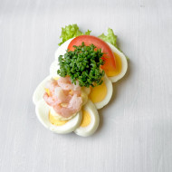 Håndmad m. æg og rejer - Bestilles 2 dage før