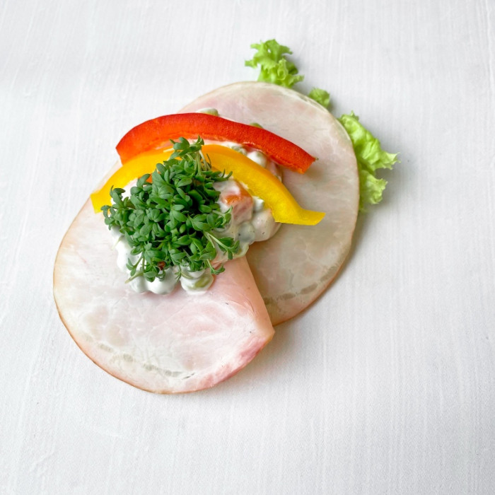 Håndmad m. skinke - Bestilles 2 dage før