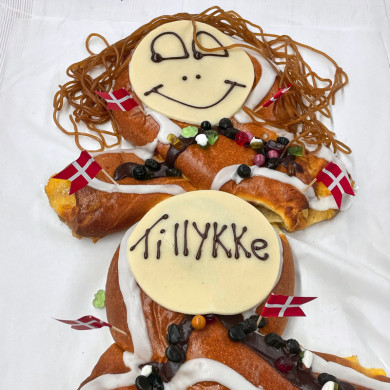 Kagemand/kone i bløddej - Bestilles 2 dage før