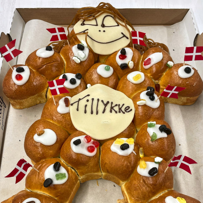 Kagemand/kone i te bolledej - Bestilles 2 dage før