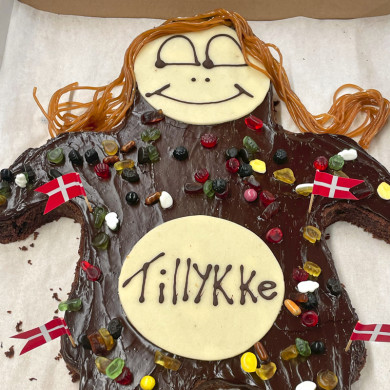 Kagemand/kone i Brown & sweet - Bestilles 2 dage før