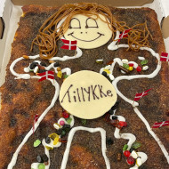 Kagemand/kone i Brunsviger - Bestilles 2 dage før