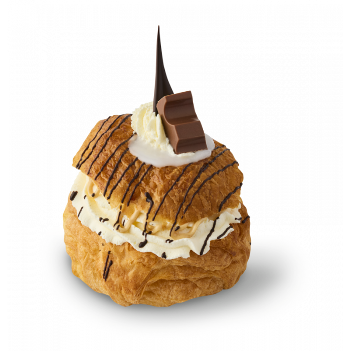 Fastelavnsbolle med chokostav