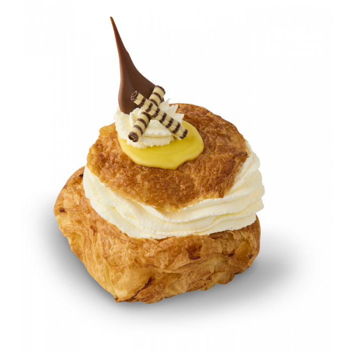 Fastelavnsbolle med æble og mango