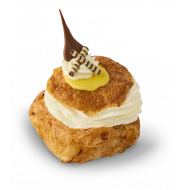 Fastelavnsbolle med æble og mango