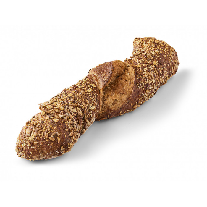 Mørkt surdejs baguette